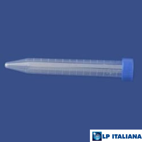 Falkon Tüpü 15 ml 17x120 mm Steril Taksimatlı Mavi Vida Kapaklı LP Italiana L111548
