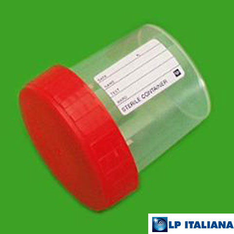 Numune Kabı Plastik PP Etiketli Steril (CE) 150 ml LP Italiana L102148