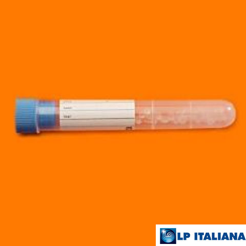 Hızlandırıcı Madde ile Kaplı Boncuklu Separplast plus® Tüp Etiketli PP 10 ml 16x100 mm LP Italiana L251145