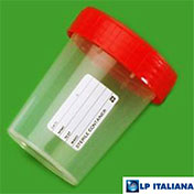 Numune Kabı Plastik PP Etiketli Steril 180 ml LP Italiana L105148