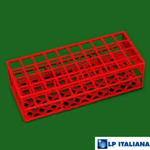 Tüp Sporu Ekonomik Kare Delikli Plastik PS 13 mm 90 Delikli Kırmızı LP Italiana L189011