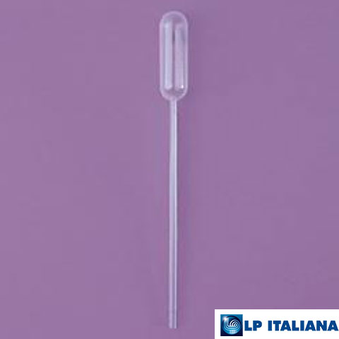 Pastör Pipeti Kapiler Hacim 2.75 ml Uzunluk 155 mm 30 Damla / ml Tek Tek Poşette Steril LP Italiana L136138