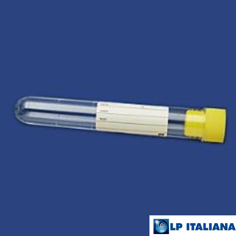 Plastik Test Tüpü Dibi Yuvarlak Hacim 10 ml PS 16x100 mm Steril Etiketli LP Italiana L111118