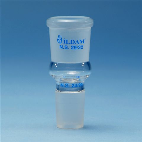 Bağlantı adaptörleri ekspansiyon konik norm şilifli pyrex duran borosilikat İLDAM 01-304